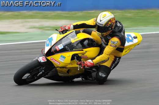 2008-05-11 Monza 2282 Supersport - Gerco Talmacsi - Honda CBR600RR